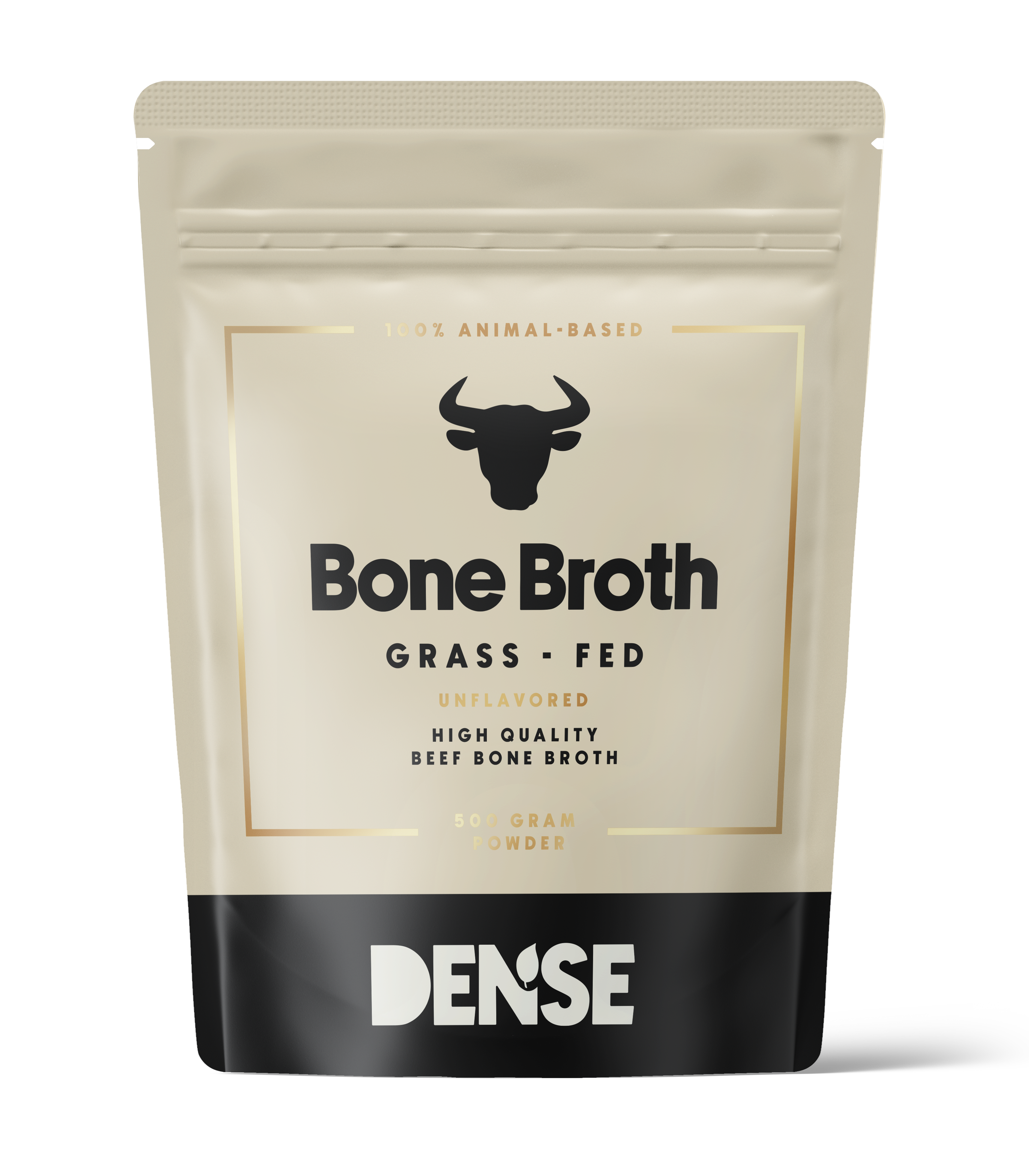 Bone Broth Pulver 500 g – Græsfodret & 95% protein | DENSE