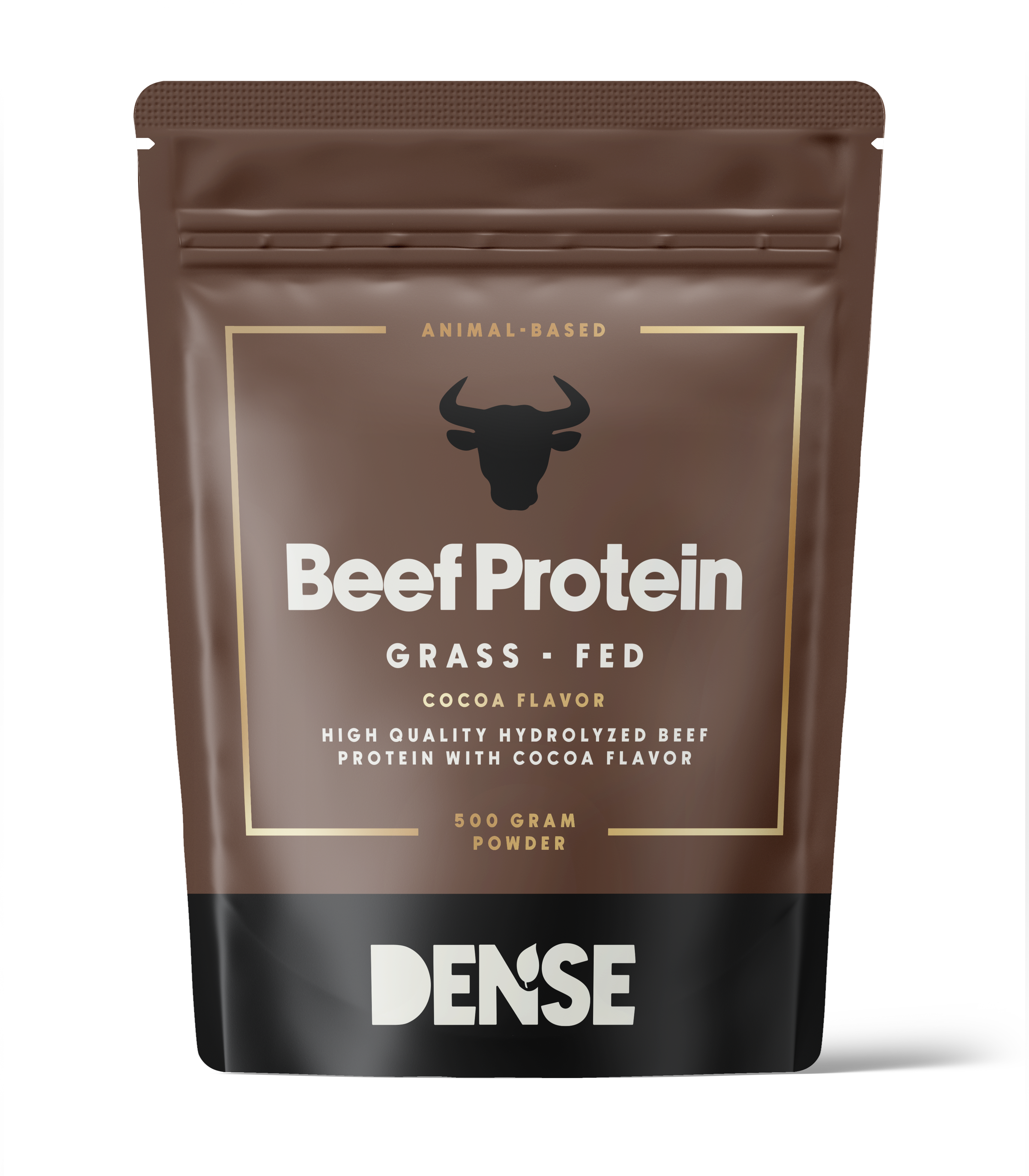 Okseproteinpulver Chokolade – 500 g hydrolyseret | DENSE