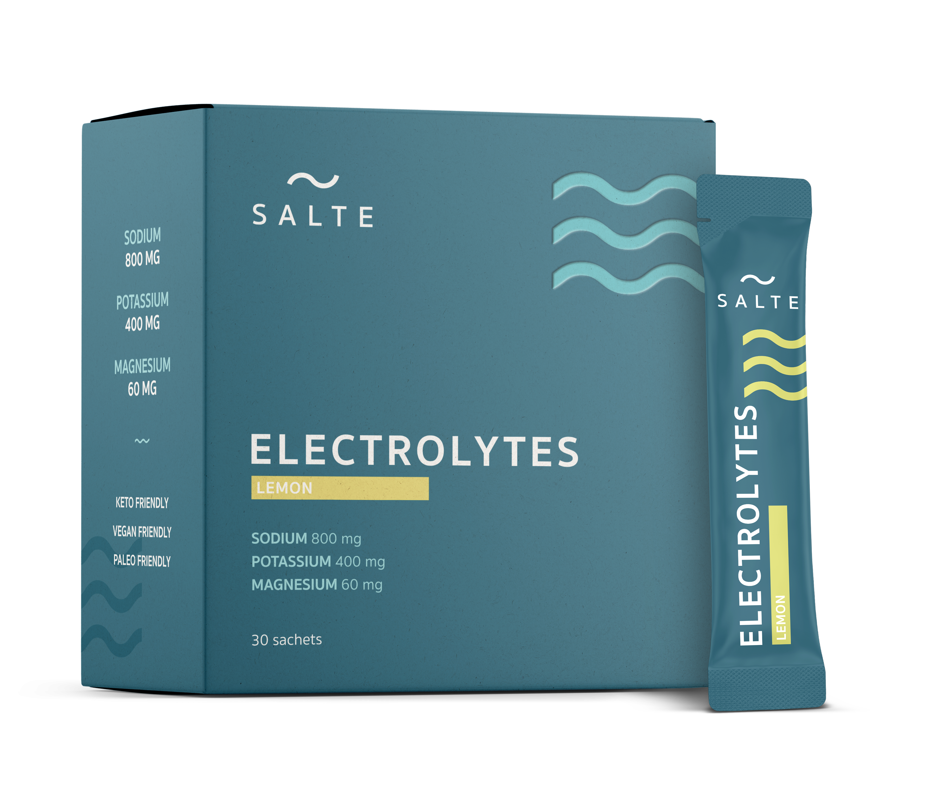 Elektrolytter Pulver – Citron 30 sticks | SALTE