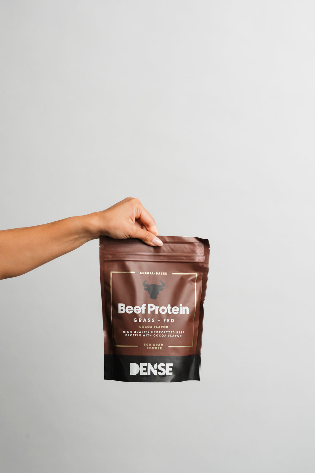 Okseproteinpulver Chokolade – 500 g hydrolyseret | DENSE
