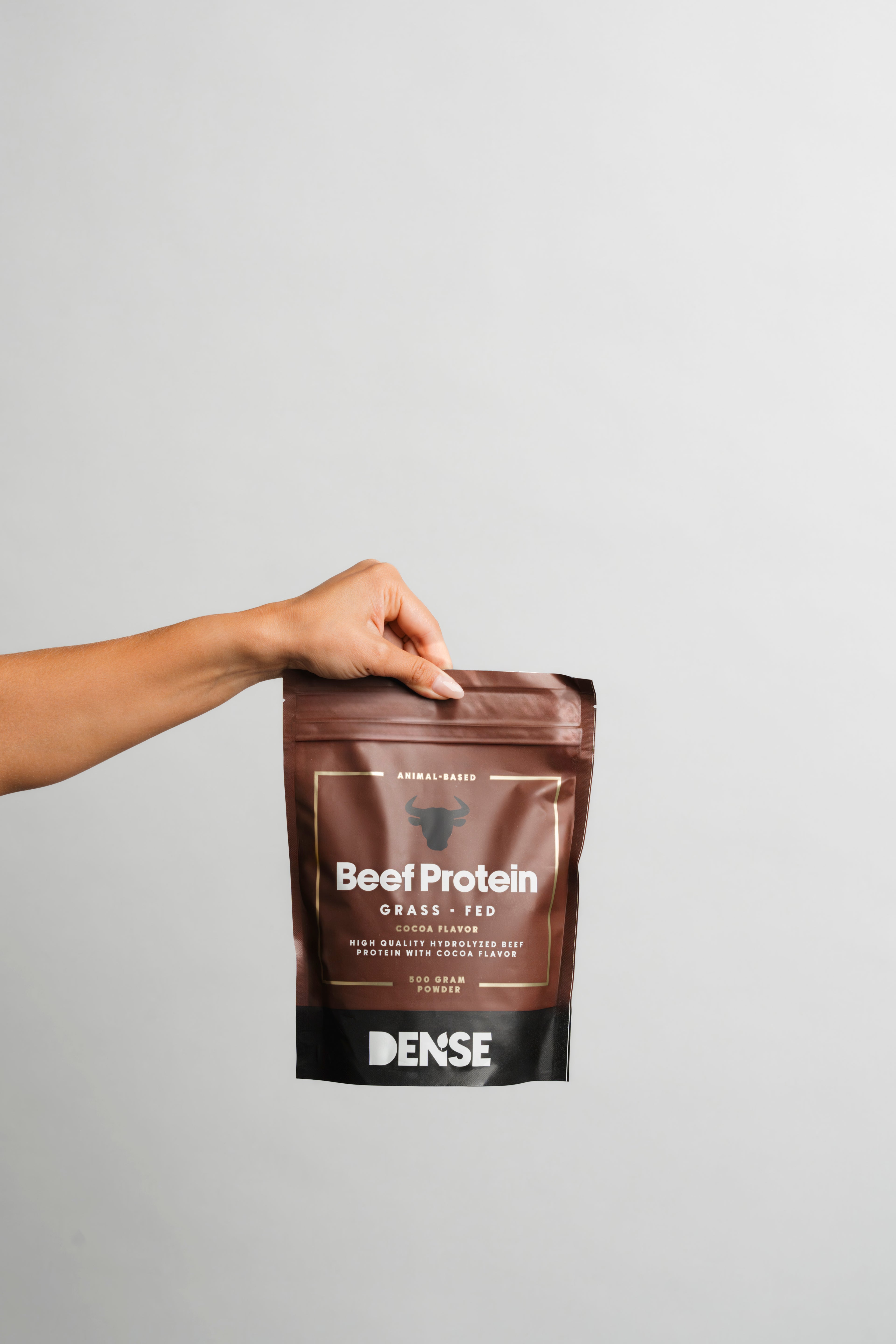 Okseproteinpulver Chokolade – 500 g hydrolyseret | DENSE